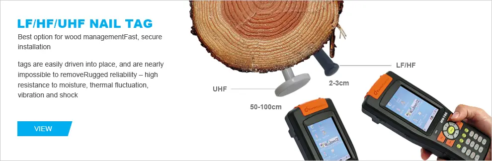 UHF شجرة مسمار العلامة لتتبع شجرة الخشب